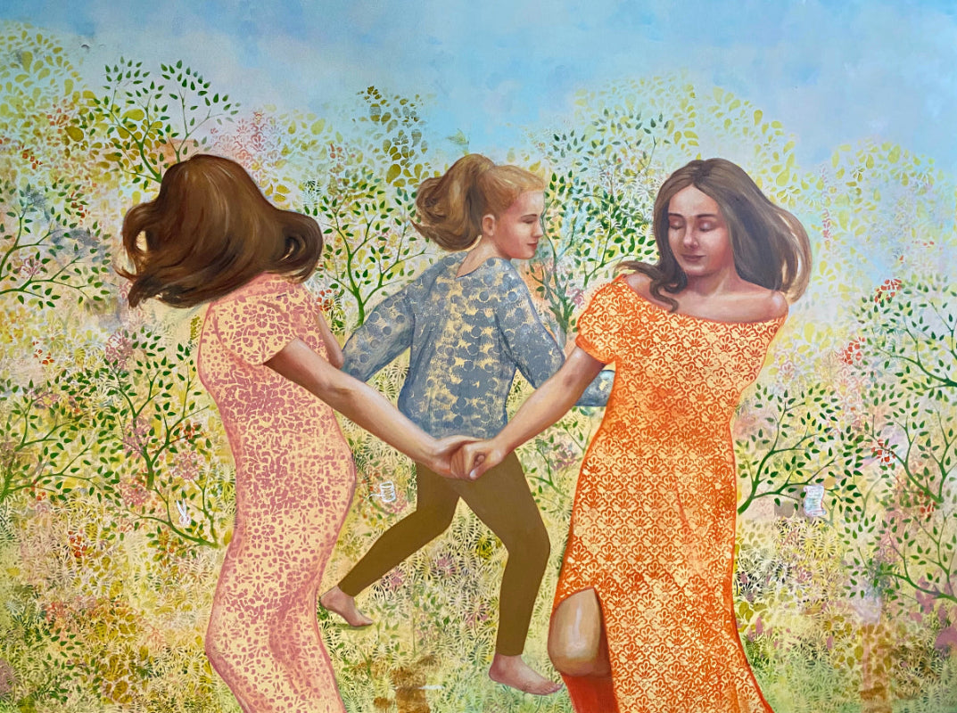 Product the Three Fates large figurative painting