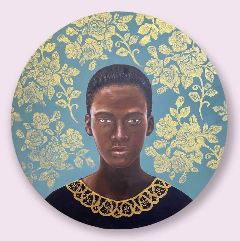 Andromeda painting with gold
