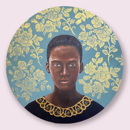 Andromeda painting with gold