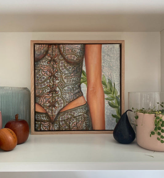 Athena painting Greek mythology artist Leah mariani