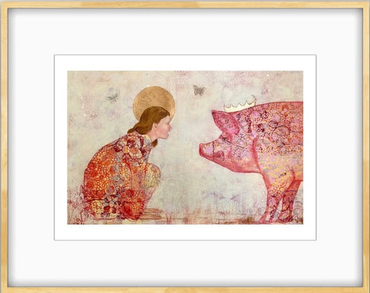 Circe & Odysseus A3 print framed