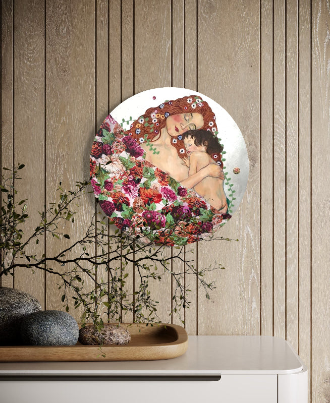 Cute as a Button Klimt painting styled