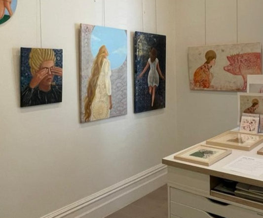 Danae hanging in home of artist Melbourne