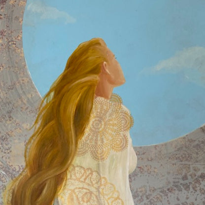 Danae painting greek mythology Leah mariani cropped