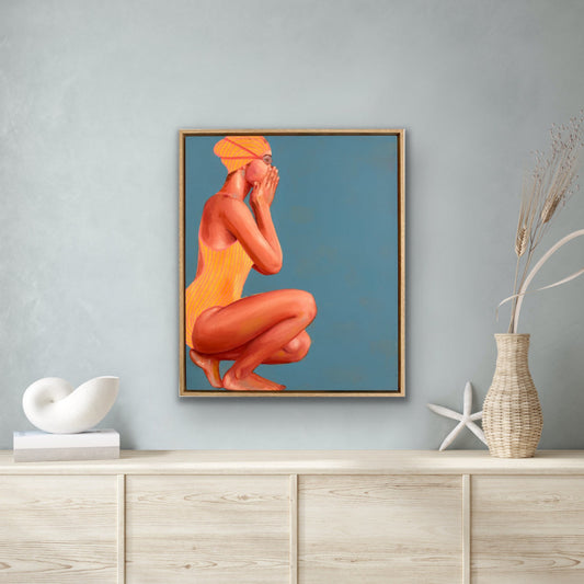 Product Deep Dive swimmer painting hanging