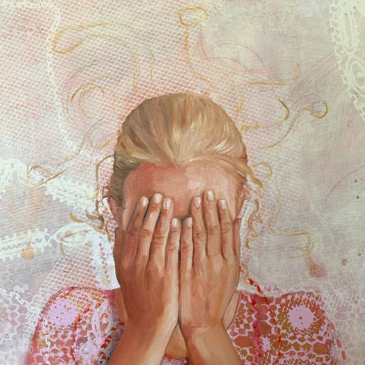 Holly painting inspired by Medusa artist Leah Mariani