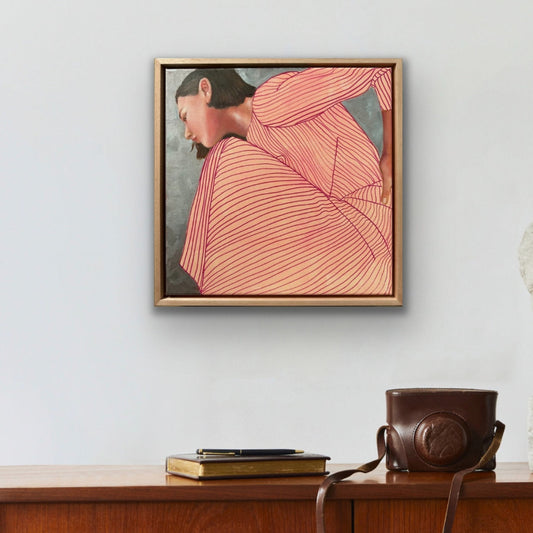 Fast Forward square painting melboure artist