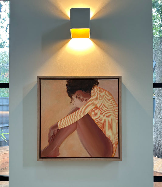 Inner Light figurative painting styled at home