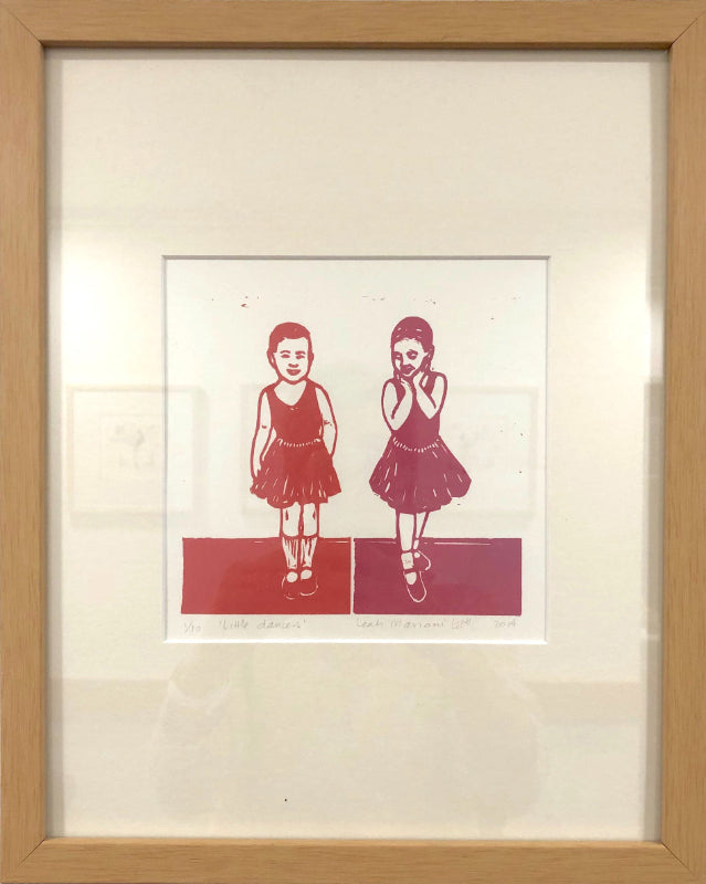 Little ballet Dancers print framed