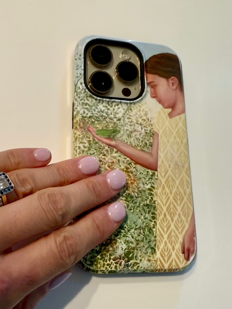 Princess phone cover in hand