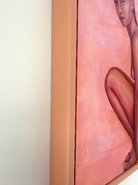 Product: AnkleTap pink figurative painting_frame