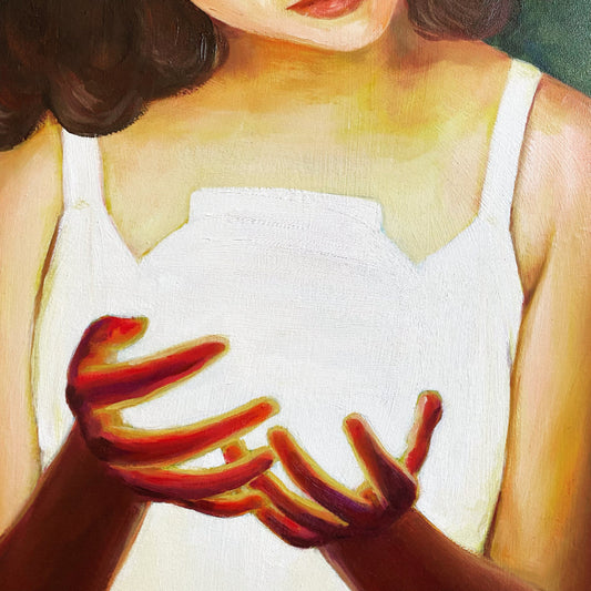 Product Hope detail painting hands glowing