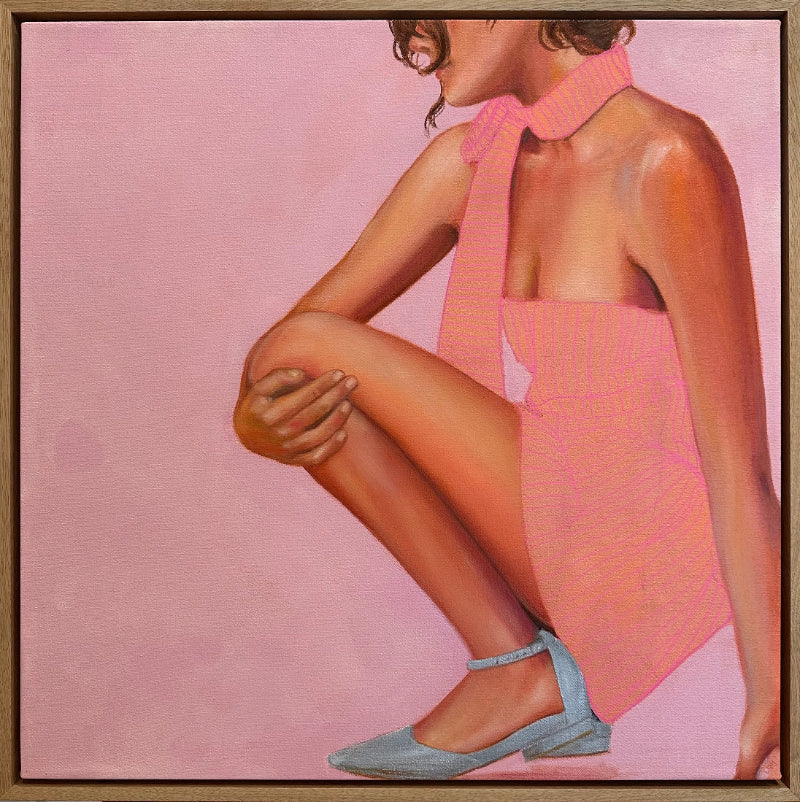Product Step Up figurative fashion painting pink
