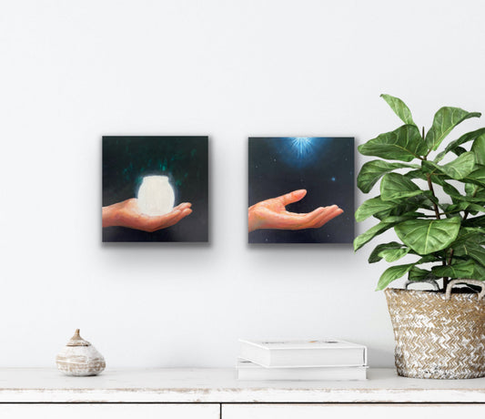 Starry Night small dark painting