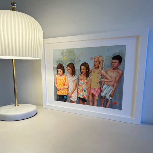 Waiting print A3 framed