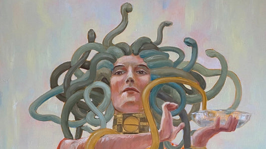 Klimt: Medusa as inspired by Klimt's Hygieia