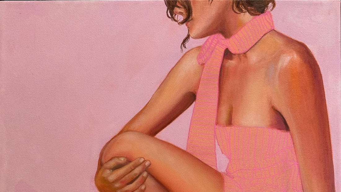 Pink Painting by Leah Mariani