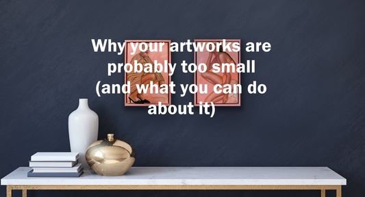 Why your artworks are probably too small text over image