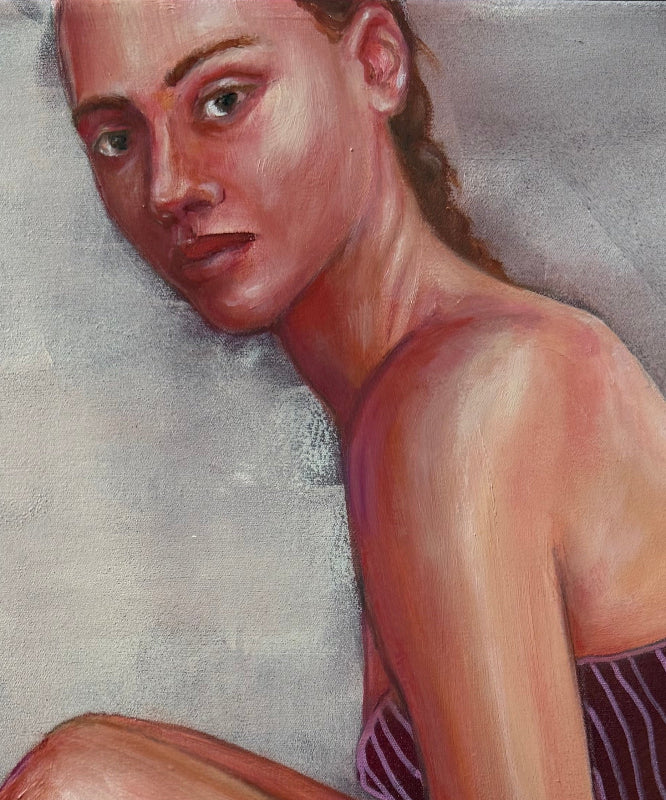Ankle tap_figurative-purple-painting-detail-face