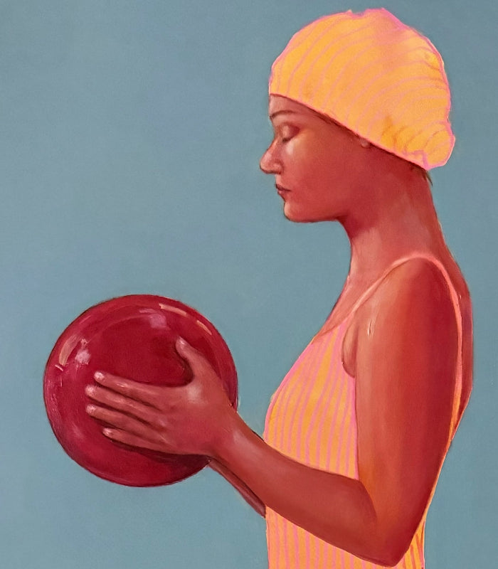 Ballers_Ballers_Two_women_in_swimsuits_painting_detail_left