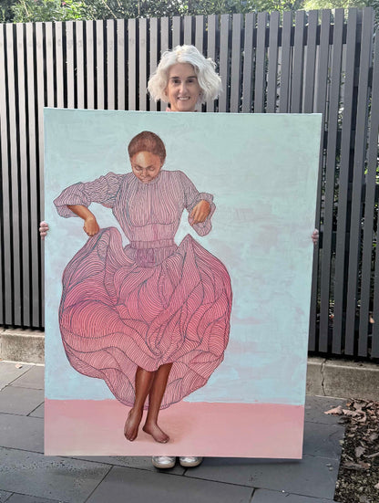 Uplift_Uplift_large-painting-woman-dress-with_artist