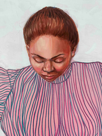 Uplift_large-painting-woman-dress-detail