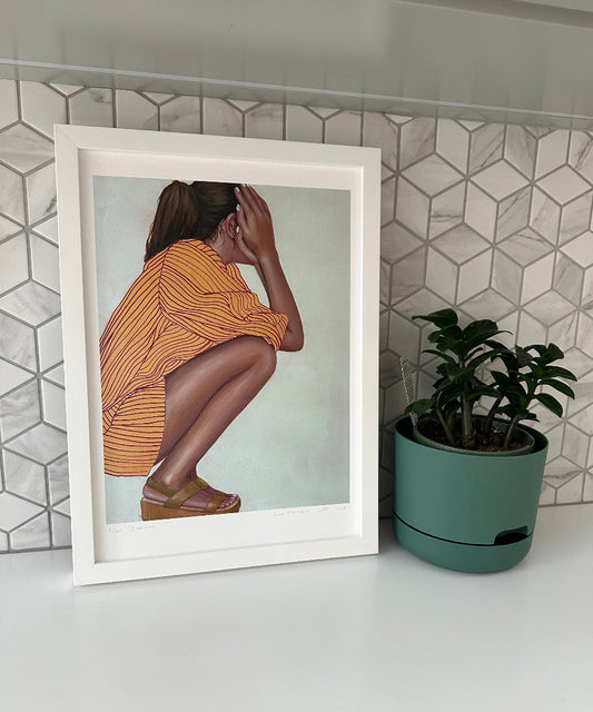 Sideline print image 1 framed
