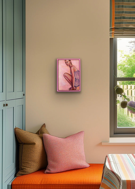 Ankle_Tap_mini-figurative-painting_hanging-interior-wall