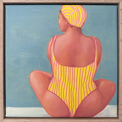 BackLine_small-swimmer-waering-yellow-swimsuit_painting_Leah_Mariani