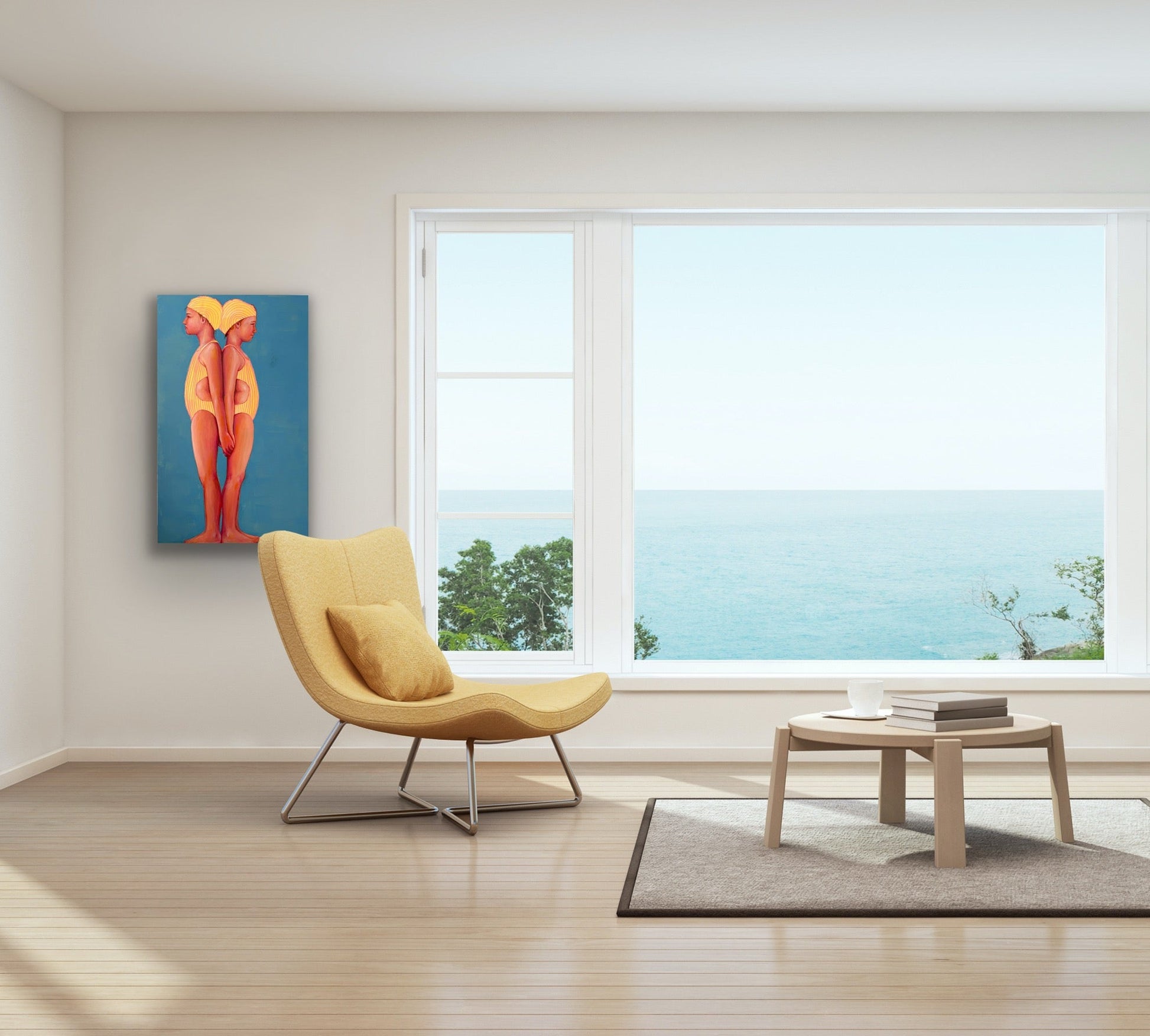 Backup Plan painting of girls for home