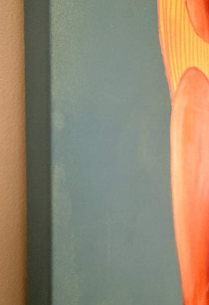 Backup Plan side of canvas painting