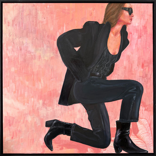 Blackbelt_detail-woman-in-black-painting-pink-Leah-Mariani