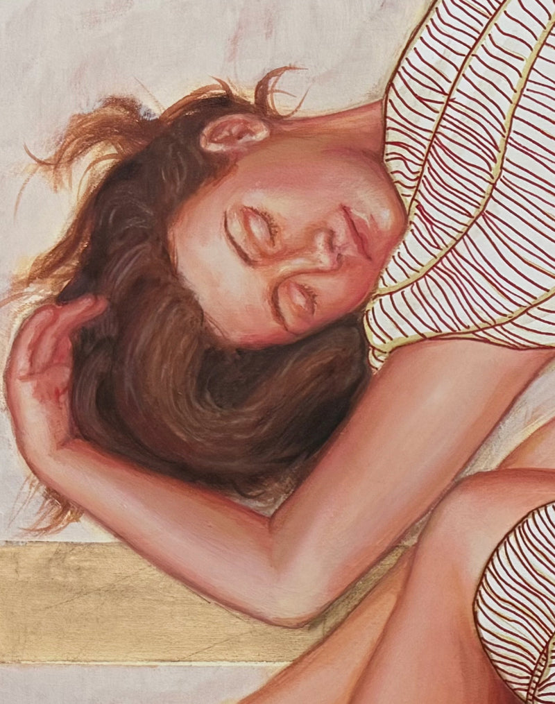 Boundaryline-painting-women-sleeping_face-detail