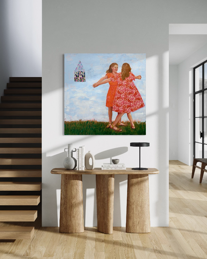 Castle in the Sky girls painting modern home