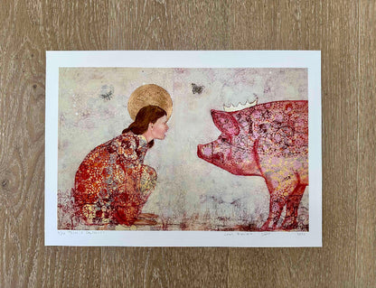 Circe & Odysseus A3 feminist print