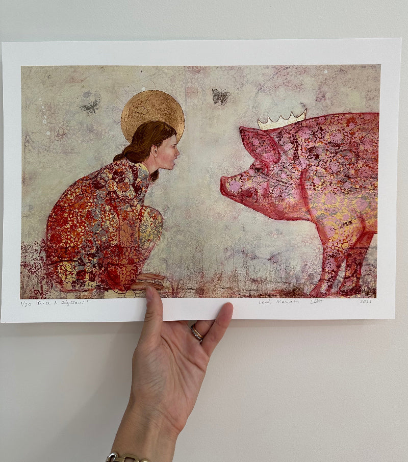 Circe & Odysseus print A3