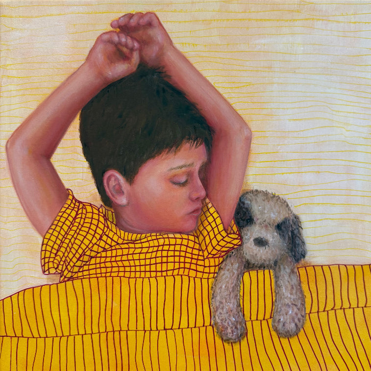 Commissioned painting Sleeping boy 1