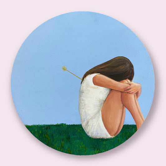 Cupid's Bow feminist painting arrow