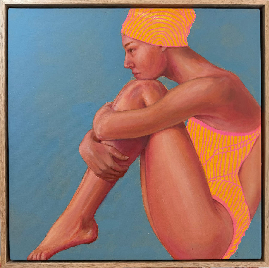 Curve_Ball_framed_canvas_print_swimmer-girl