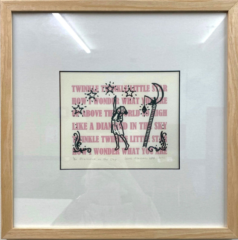 Diamond in the Sky little girl print Melbourne artist