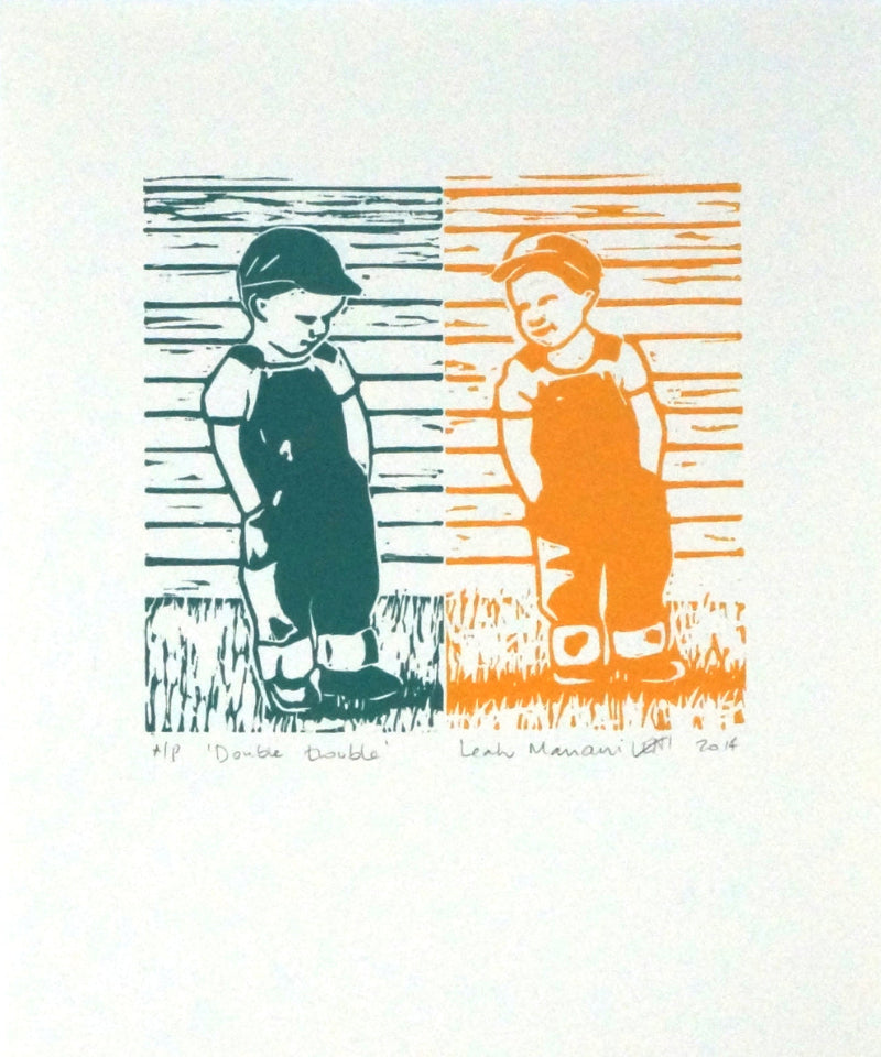 Double Trouble signed by artist Leah Mariani Australia