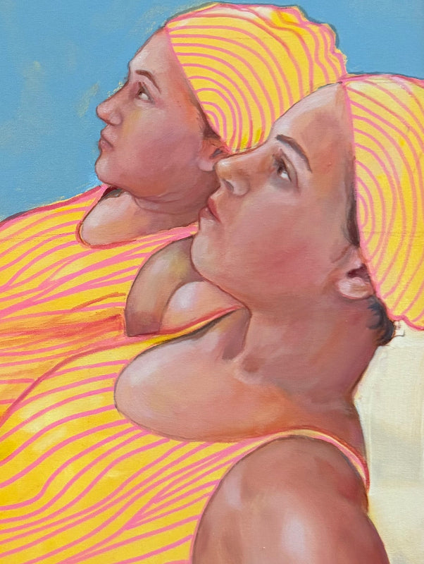 Doubles_Swimmers_painting_LeahMariani_details