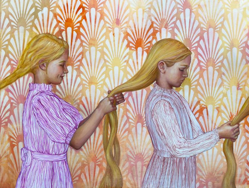 Golden Hair limited edition feminist print sisters