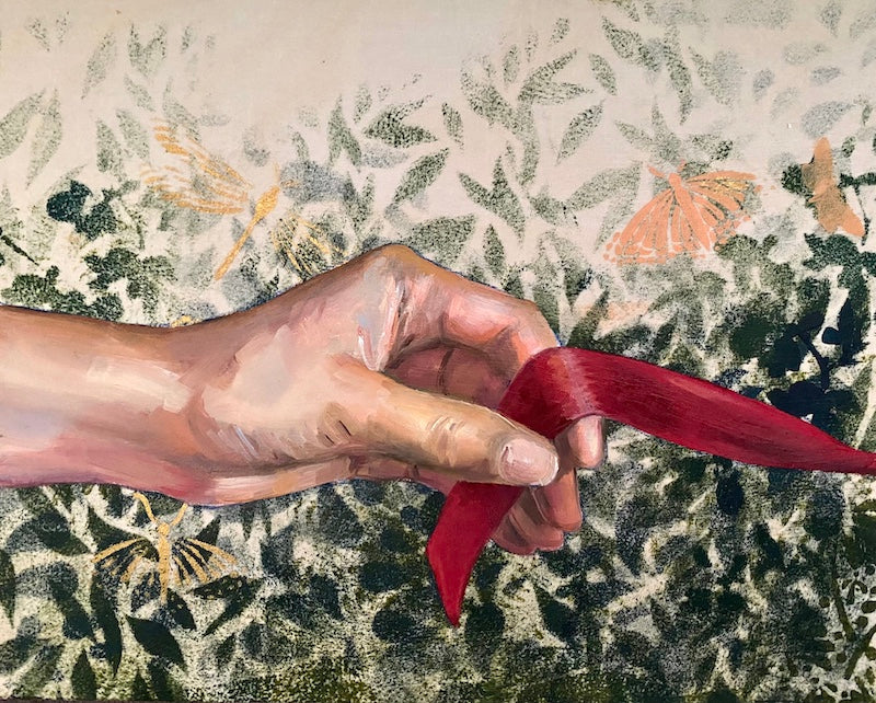 Hand of Fate #5 detailed hand painting by Leah Mariani