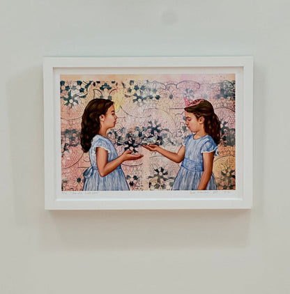 Handle with Care print framed