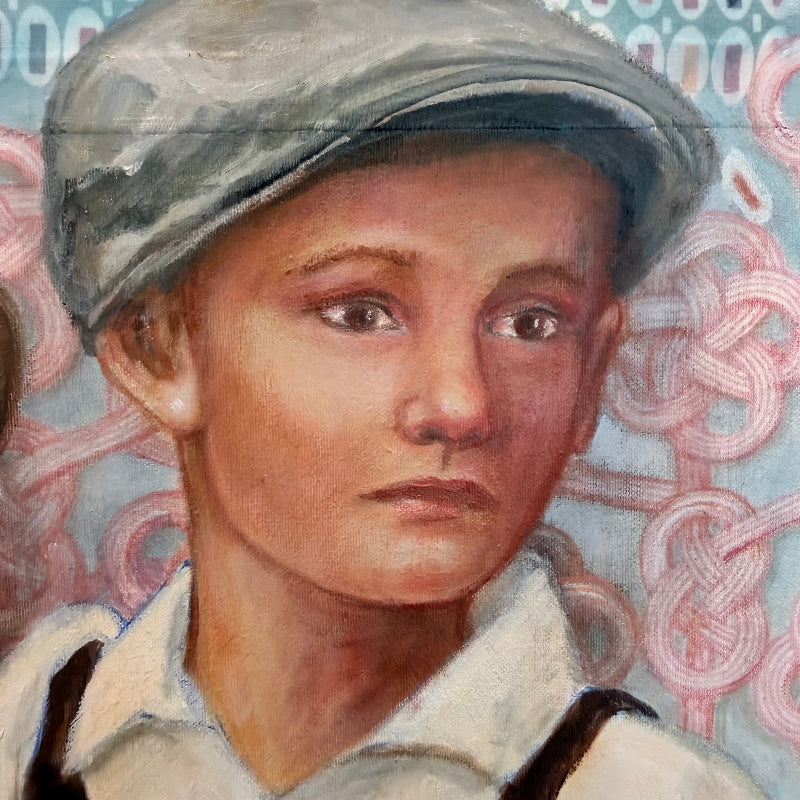 HanselandGretel-painting_artwork_detail-boy-weaing-cap