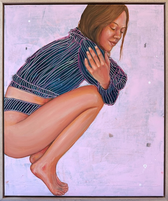 Hold-On-Tight_Figurative-painting_Leah-Mariani_art