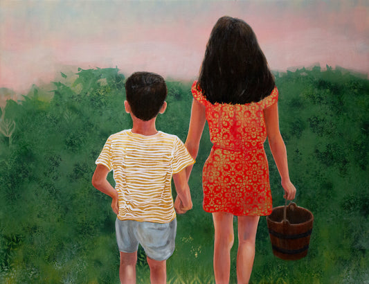 Jack & Jill painting Melbourne artist Leah Mariani