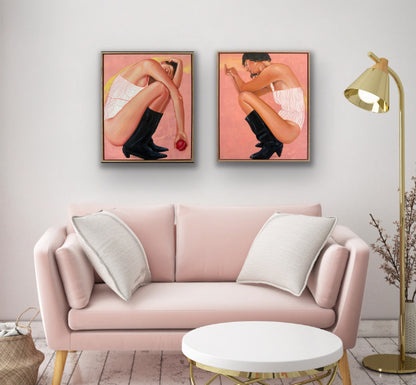 Keeper and Bowler paintings in home
