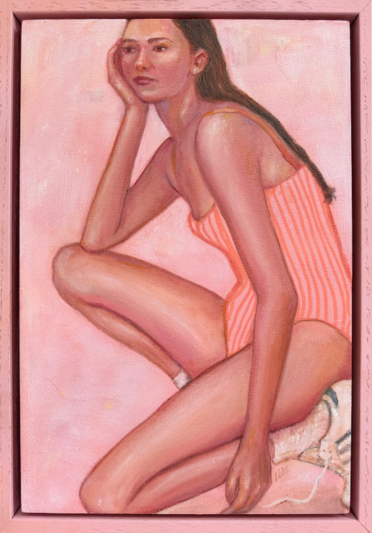 Keeping-Score_mini-pink-painting_Leah-Mariani